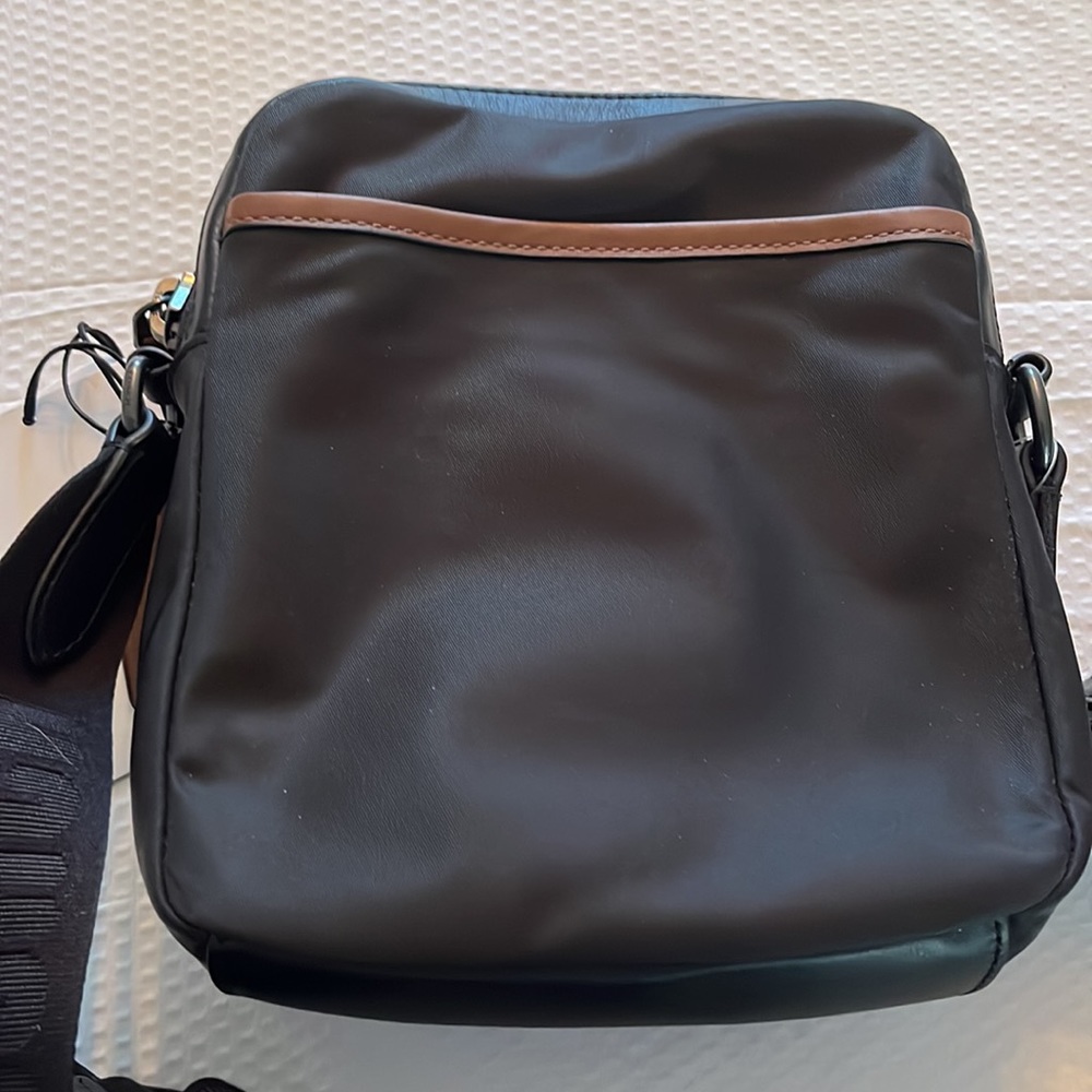 NWT COACH MAX CROSSBODY BLACK & BROWN - Picture 9 of 12
